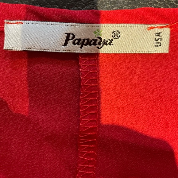 Elastic Waist Flutter Sleeve Top - Picture 5 of 6